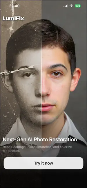 Restore Old Photos - LumiFix screenshot 1