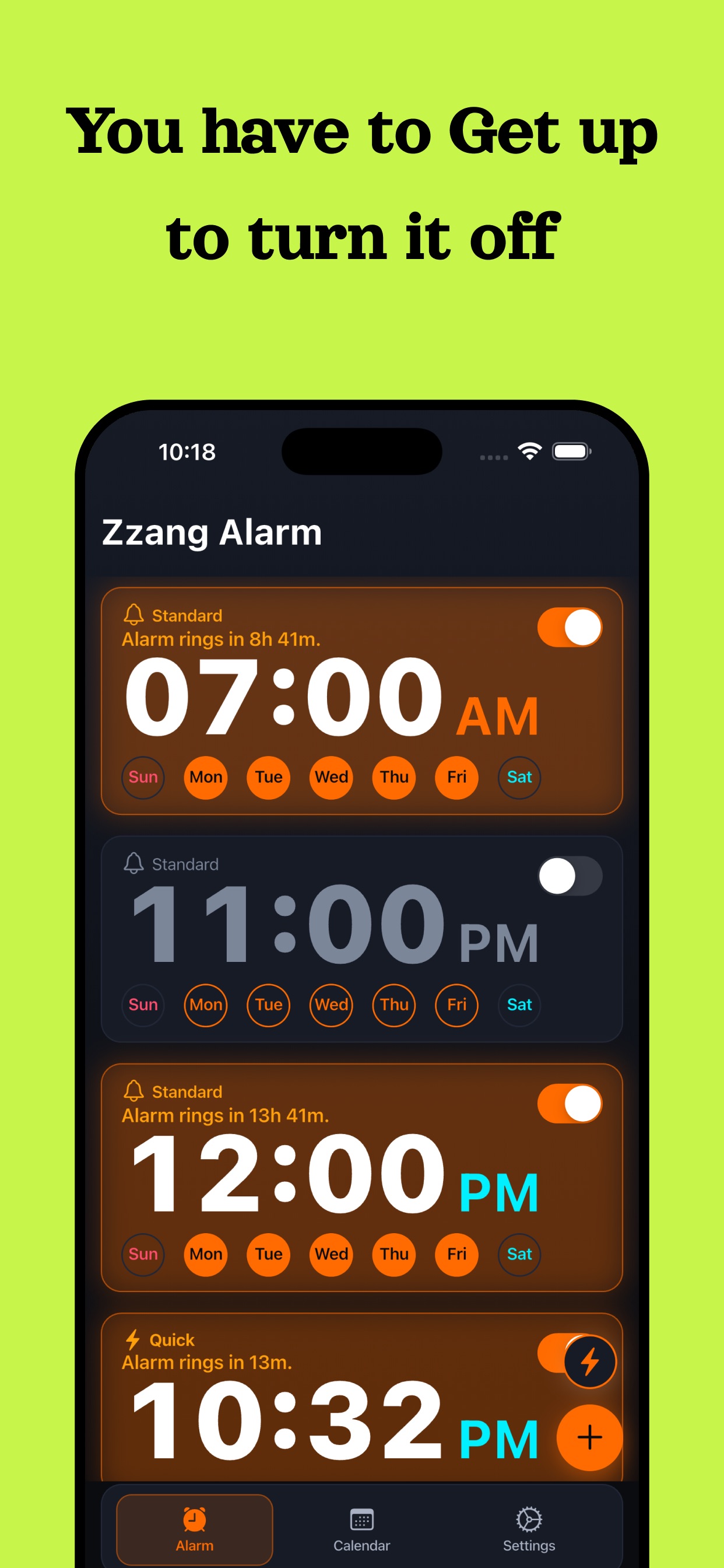 Screenshot 1 of Zzang Alarm: Barcode Wake-Up