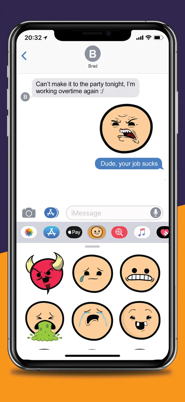 Screenshot #2 pour Cyanide & Happiness Emojis