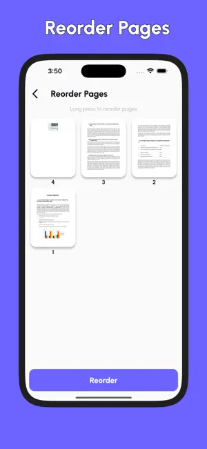 Reorder PDF Pages screenshot 2