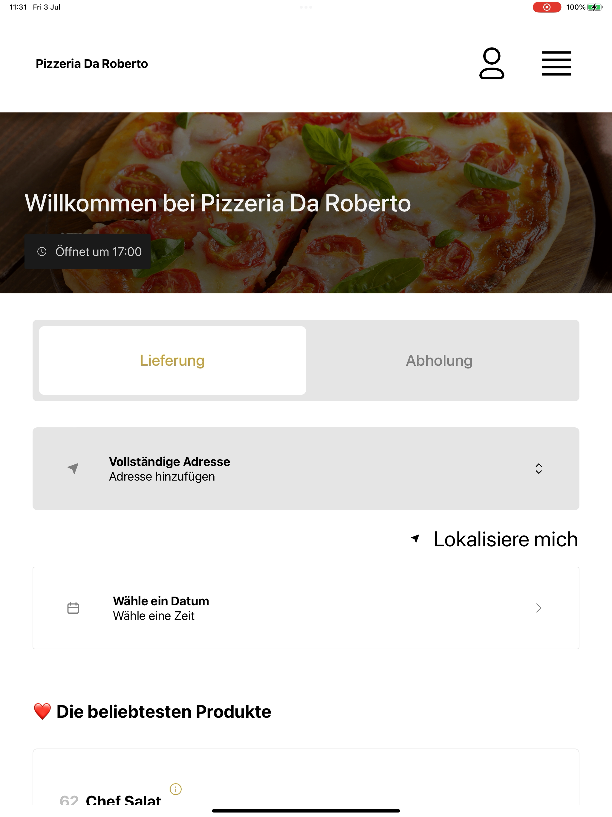Pizzeria Da Roberto DE screenshot 14