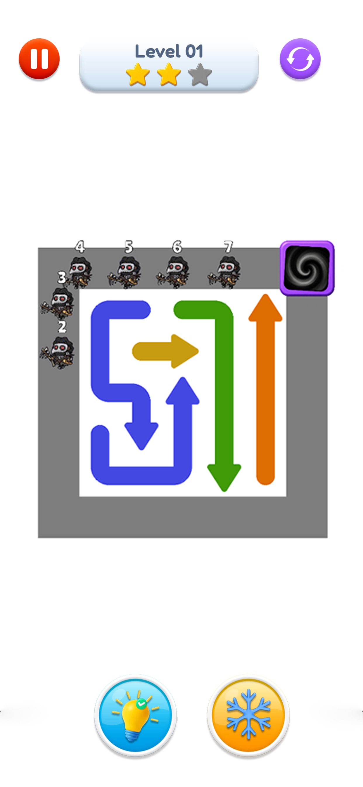 Screenshot 2 of Tap Tap Arrow Defense Escape