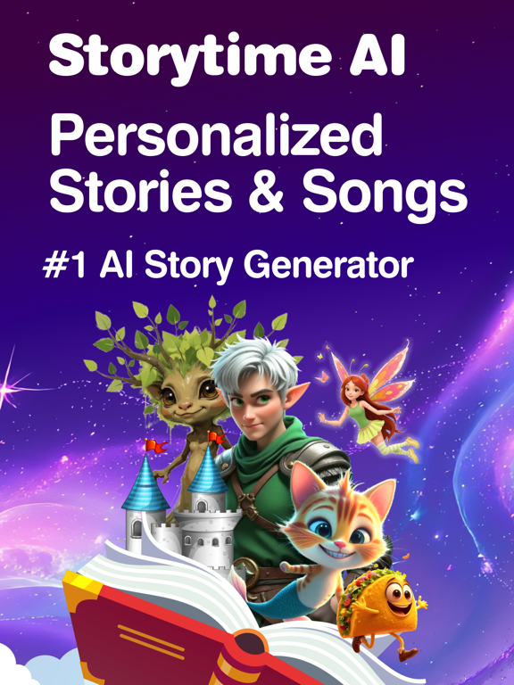 Storytime AI: Story Generator iPad screenshot 1 - Book app