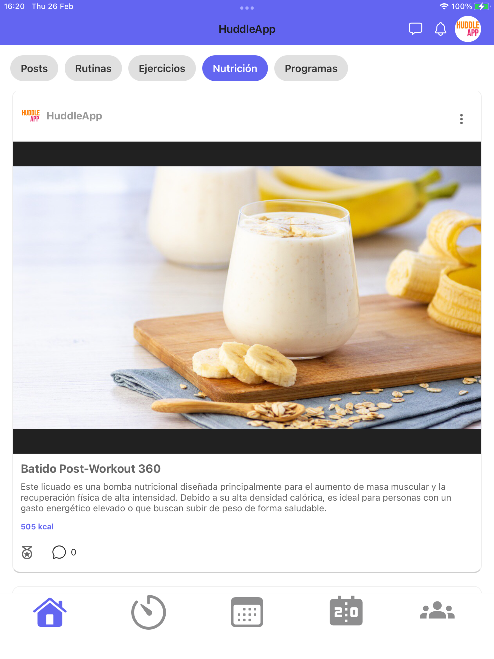 HuddleApp: Deporte y Nutrición screenshot 19