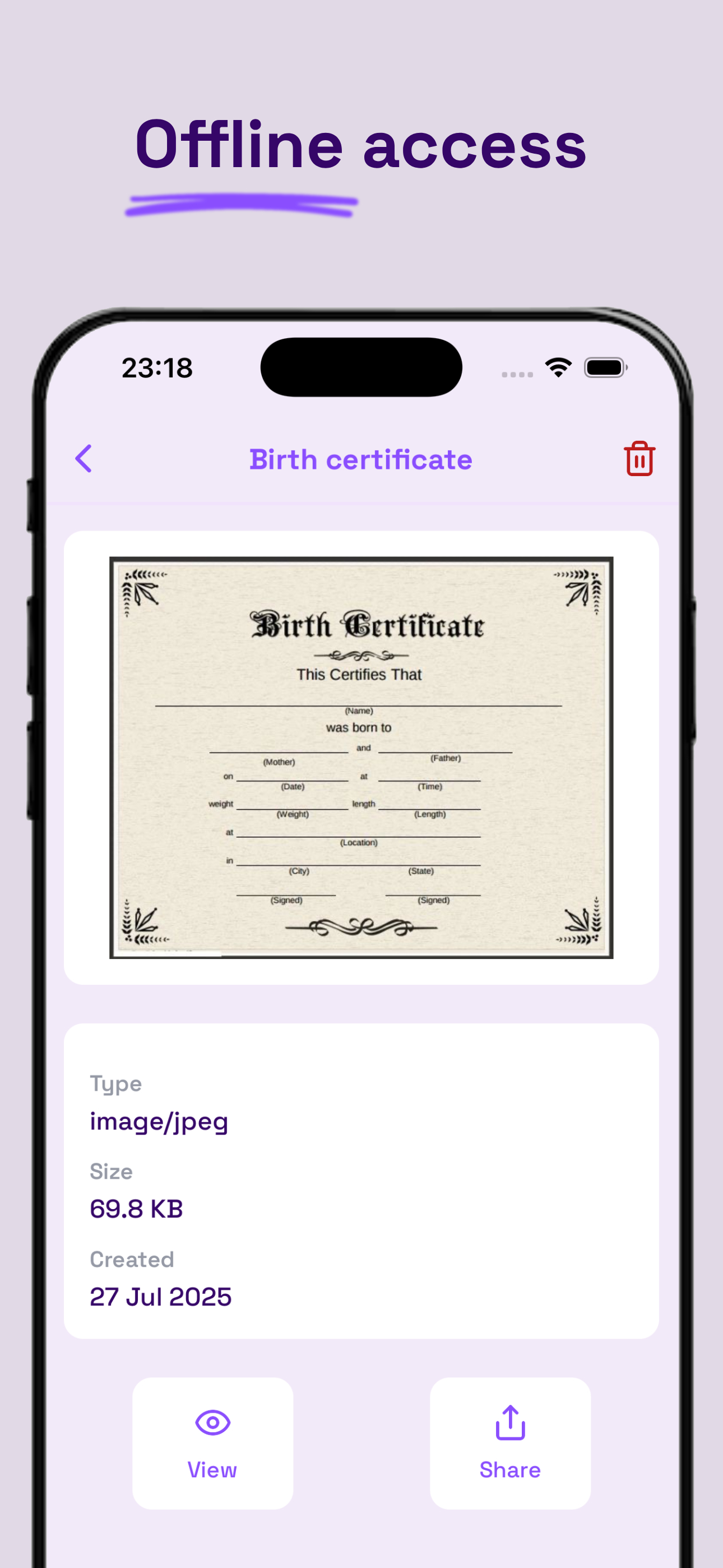 Documents Organizer Offline screenshot 5
