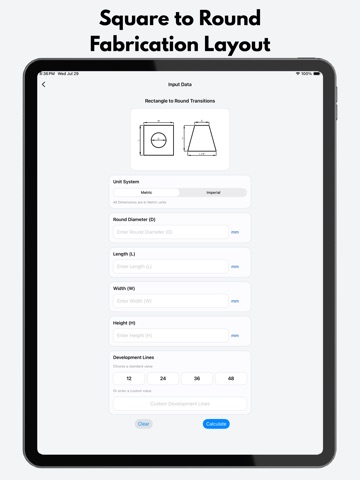 Fabrication Layout iPad screenshot