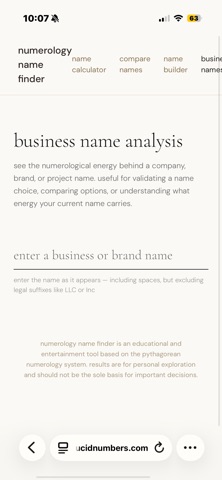 Numerology Name Finder iPhone screenshot
