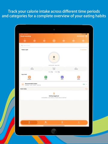 Wonder Nourish - Diet Tracker iPad screenshot