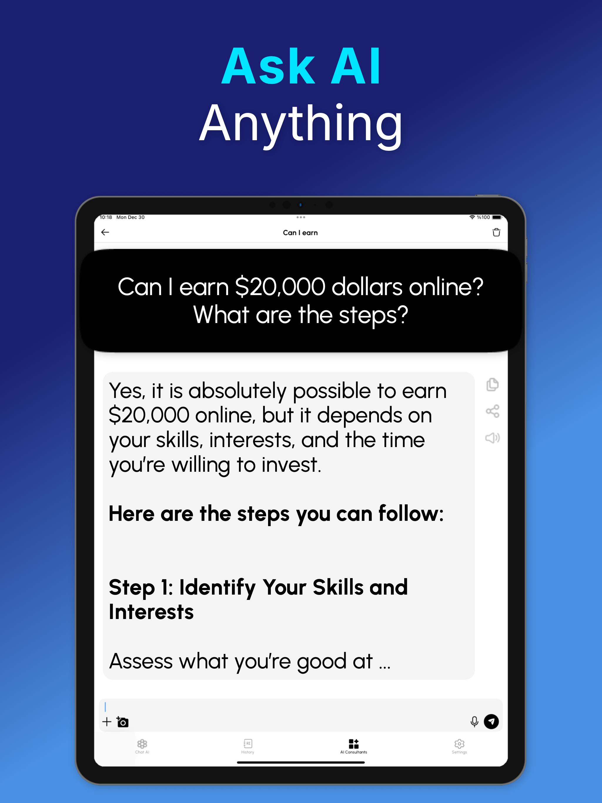 Chat+ AI: Safe & PIN-Protected screenshot 12