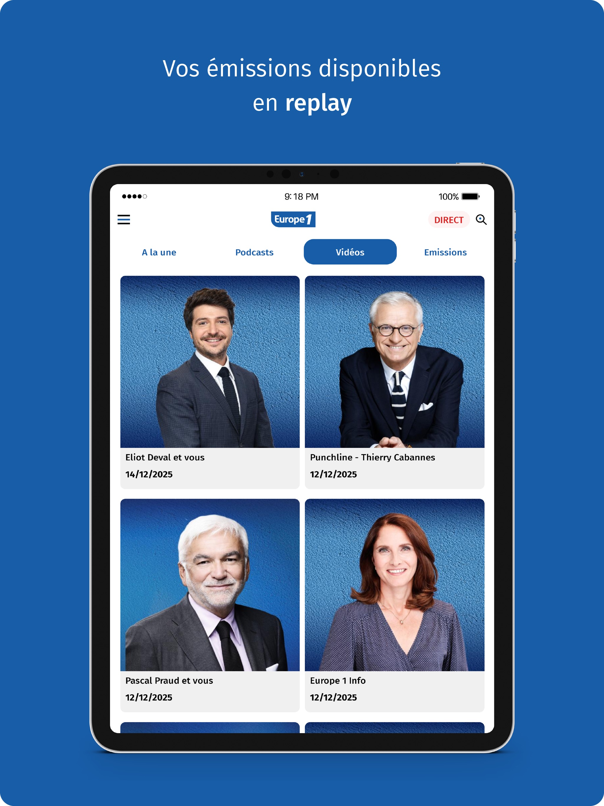 Europe 1: radio, podcast, actu