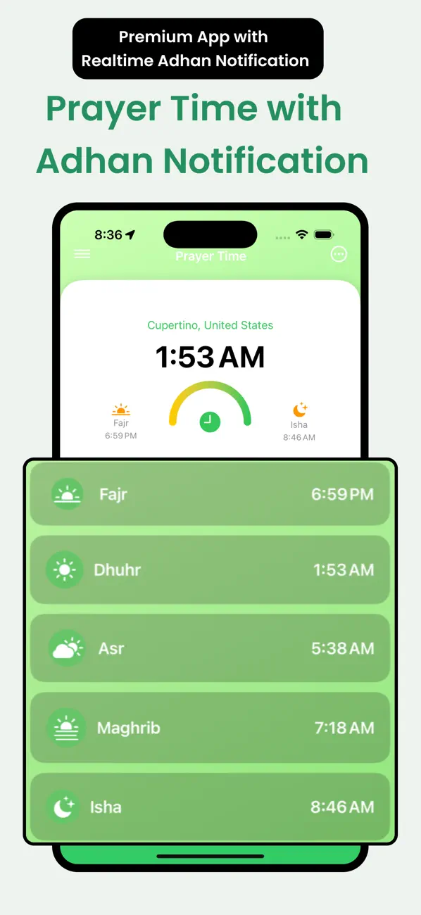 Screenshot #3 pour Prayer Time Muslim Pro Premium