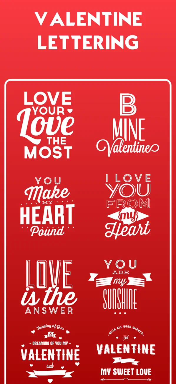 Screenshot #3 pour Valentine's Day Stickers!!
