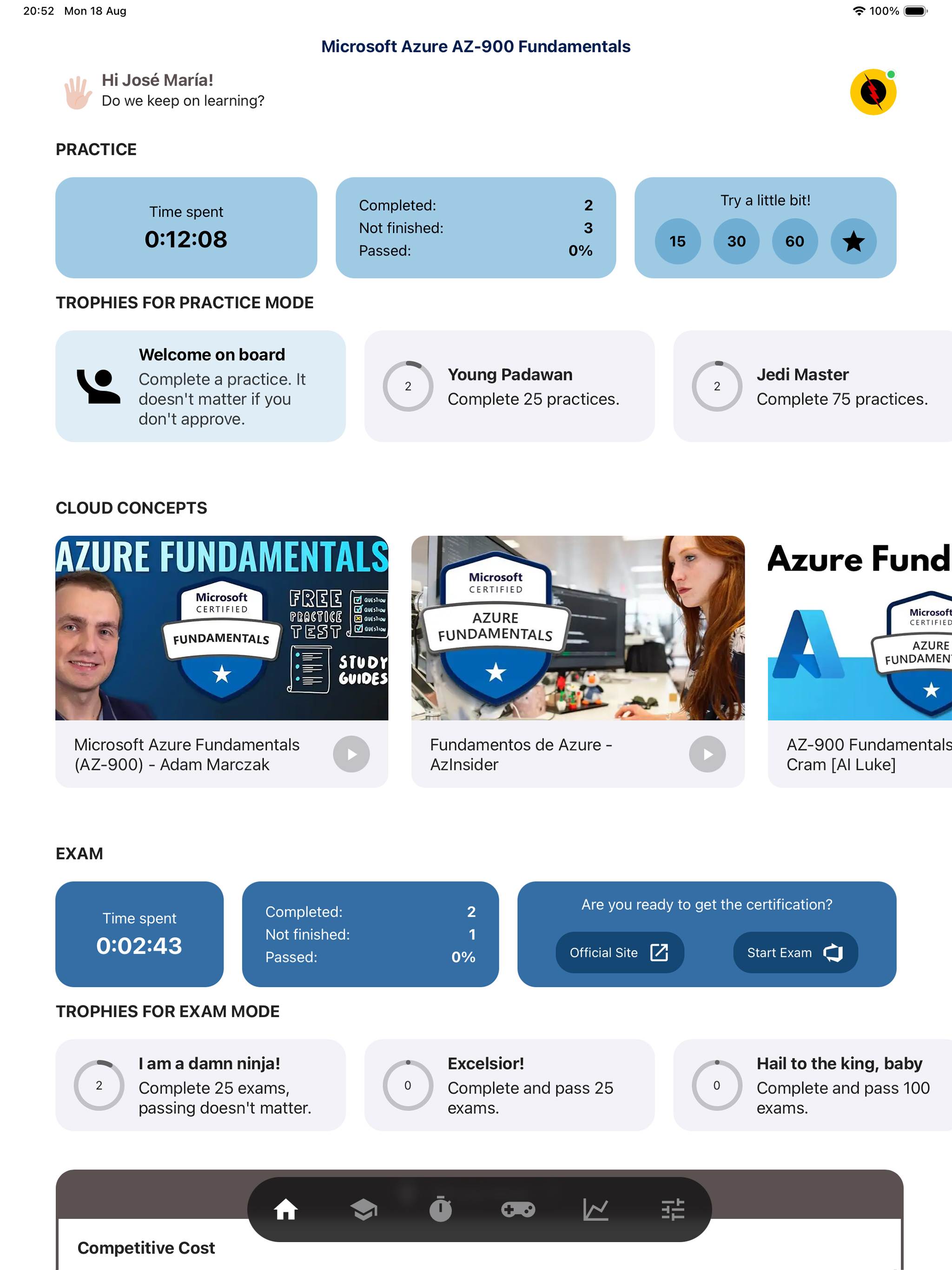 Azure AZ900 Simulator