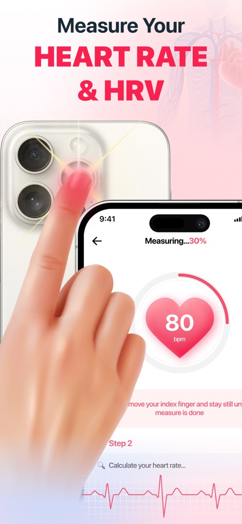 Heart Rate Monitor: For health - Discover how the app transforms your smartphone into a health tool, displaying real-time heart rate and guiding users through camera-based measurements.