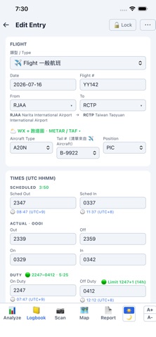 PeakLog – Pilot Logbook Screenshot 2 of 4