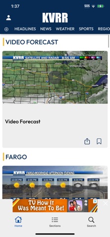 KVRR screenshot
