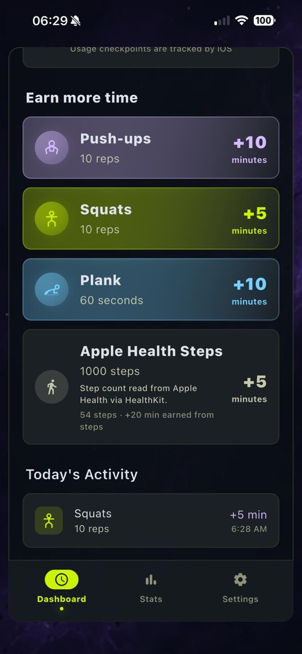 iPhone screenshot