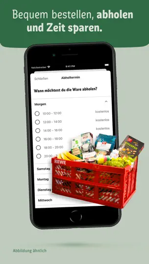 Screenshot von REWE - Supermarkt auf dem iPhone 5