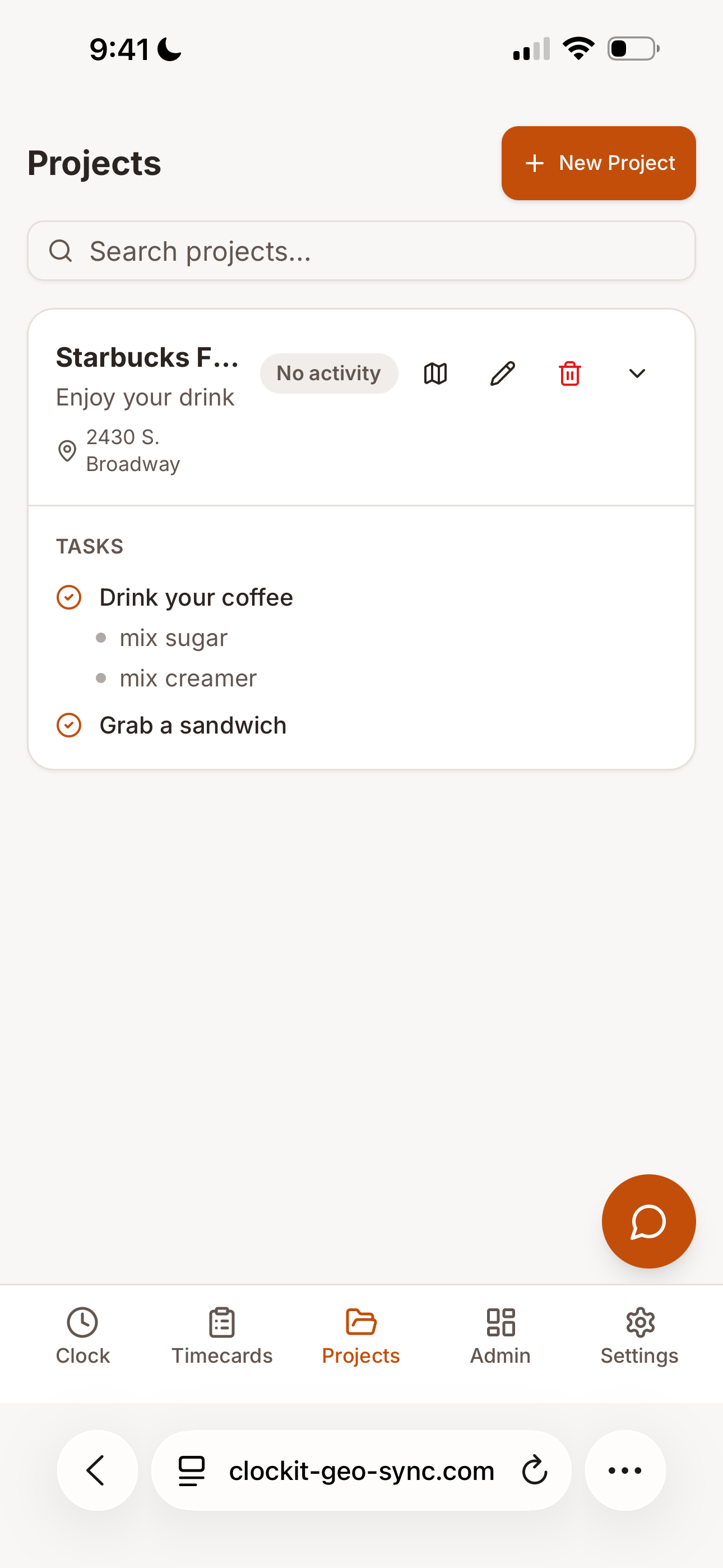 Clockit-geo-sync screenshot 5