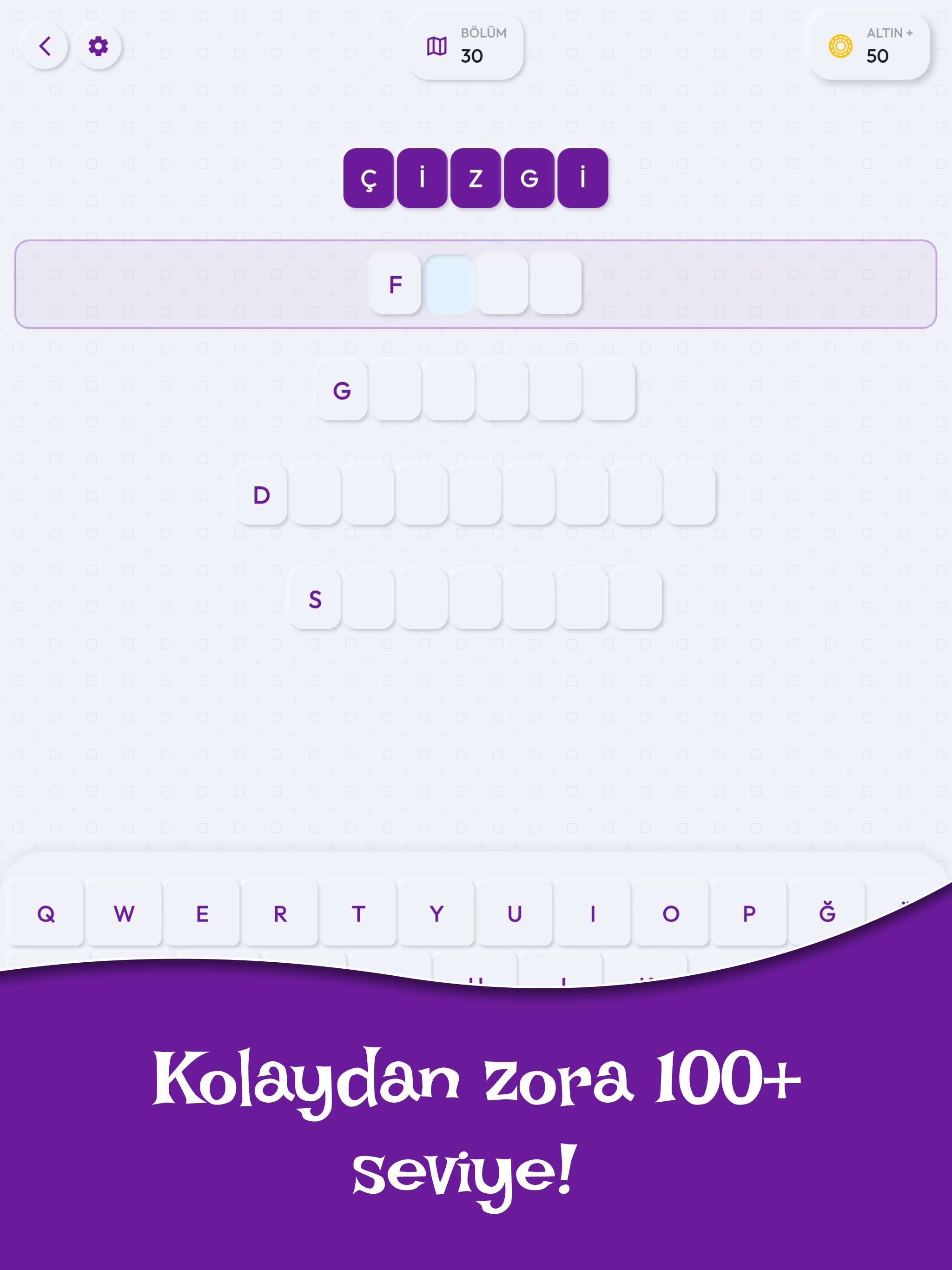 Kelime Örgüsü: Kelime Tamamla