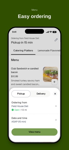 Field House Deli iPhone screenshot