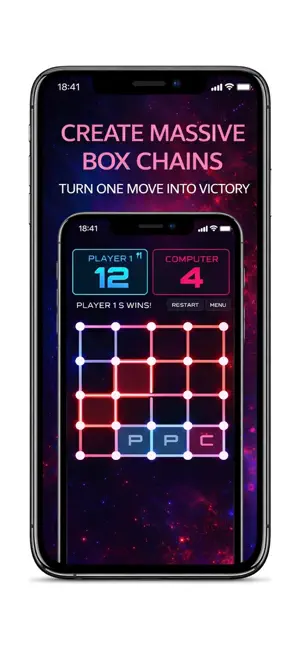 Dots & Boxes: Neon Lights screenshot 3