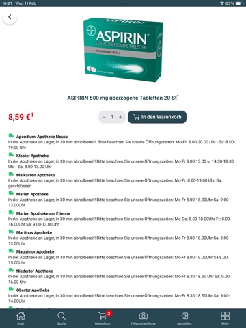 apondium App iPad screenshot