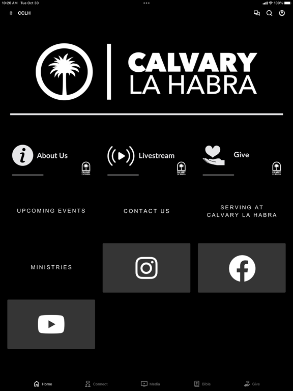 Calvary La Habra iPad screenshot 1 - Education app
