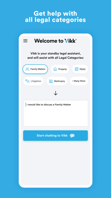 Vikk - AI Lawyer & Legal Help Screenshot