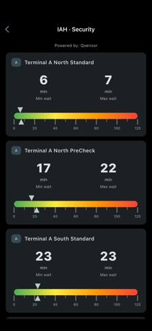 Houston Airport Flights iPhone screenshot