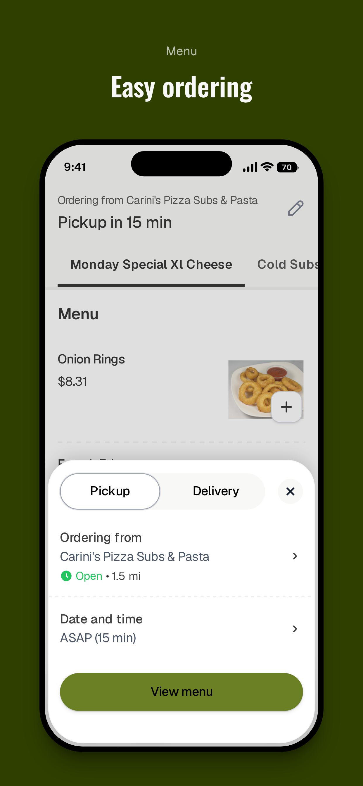 Carini's Pizza Subs & Pasta screenshot 3