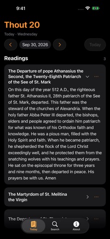 Coptic Synaxarium Screenshot 6 of 6