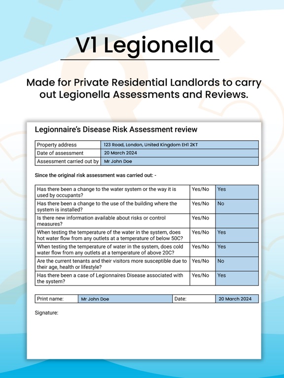 Legionella Checks & Compliance