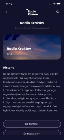 Radio Kraków iPhone screenshot