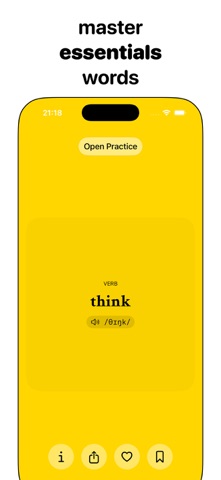 Learn words Fast - Vocabulary iPhone screenshot