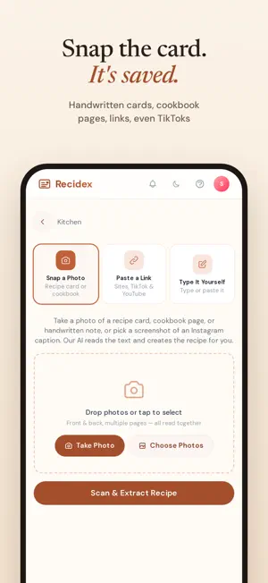 Recidex: Family Recipe Keeper screenshot 2