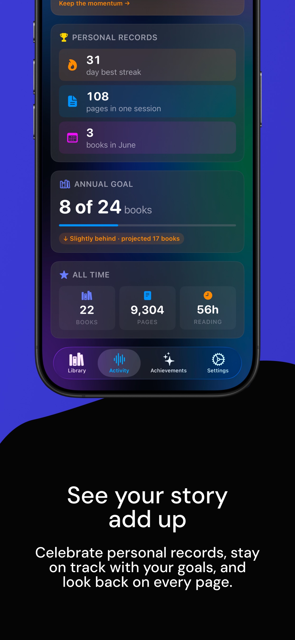 Screenshot 3 of Dewey: Reading Tracker