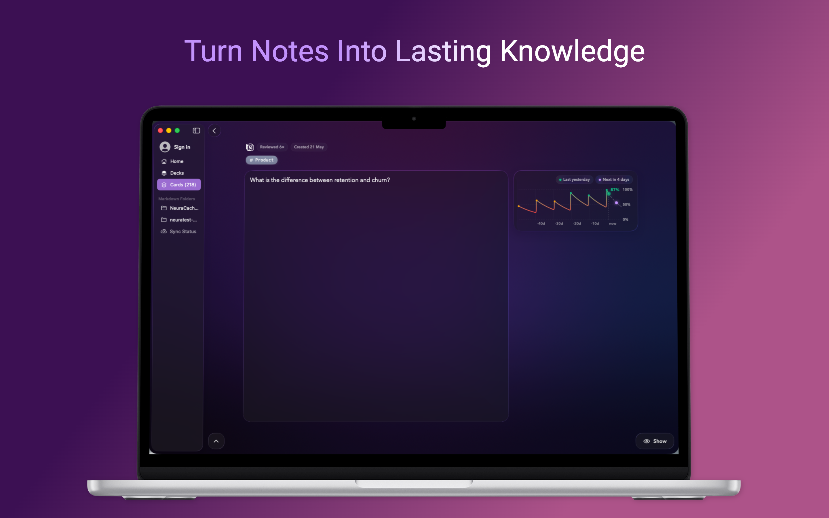 NeuraCache — Spaced Repetition screenshot 14