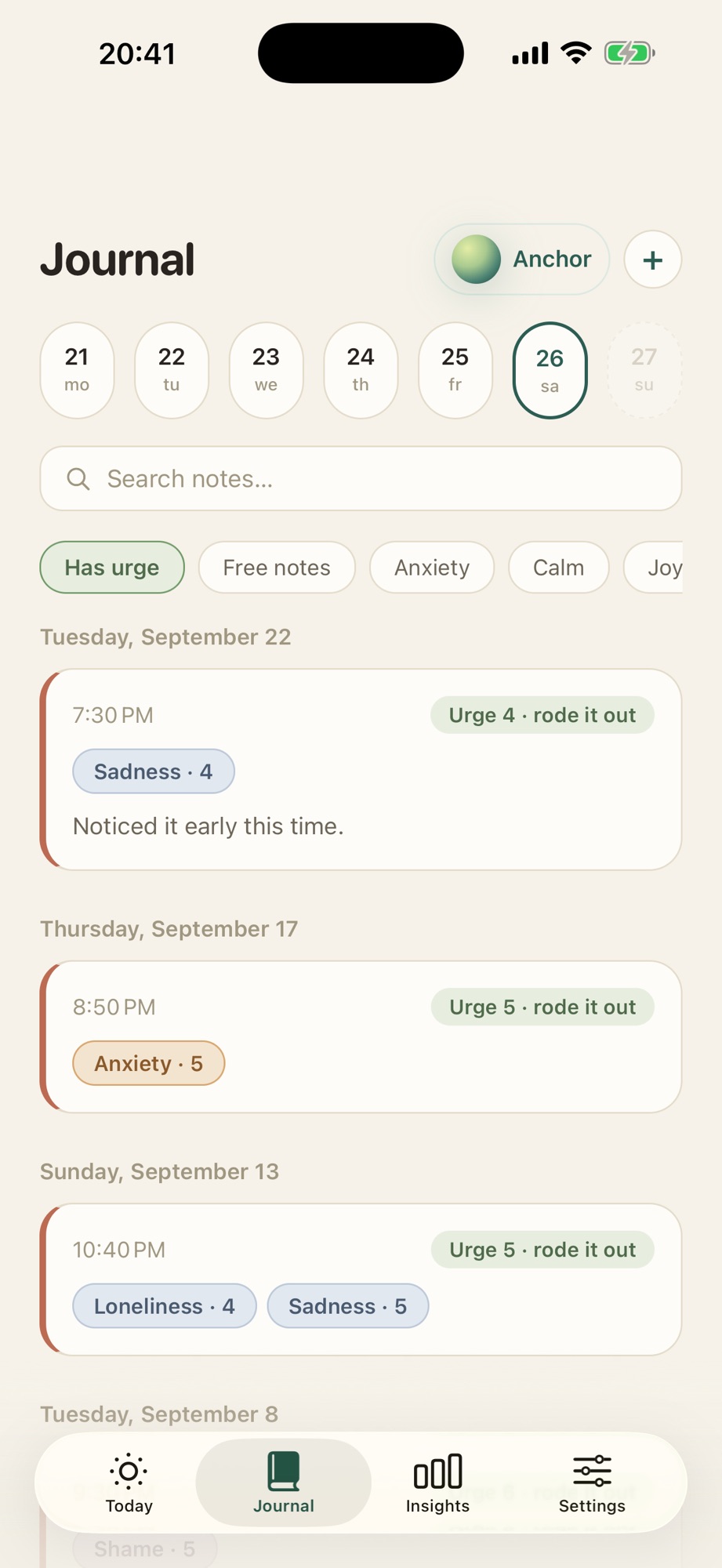 Marram: DBT Diary screenshot 7