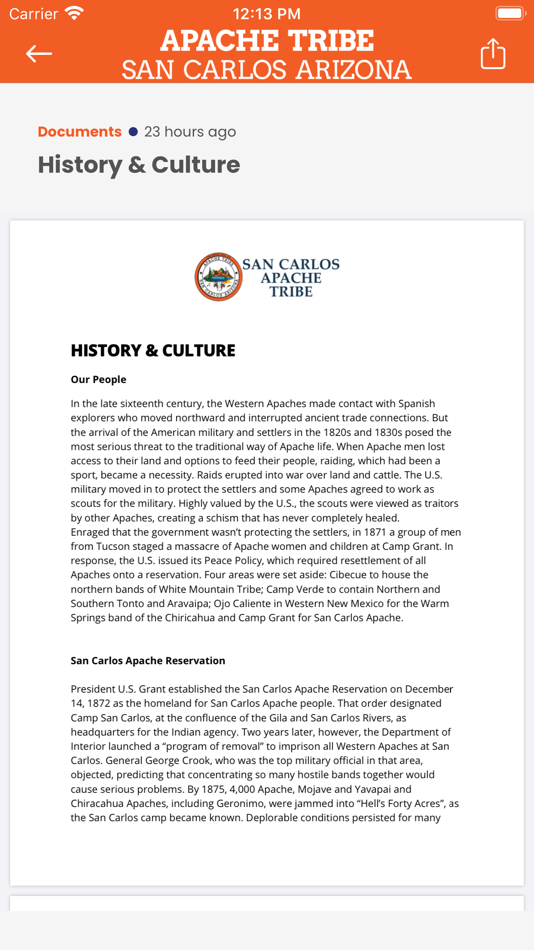 #6. San Carlos Apache Tribe (iOS) Podle: San Carlos Apache Tribe