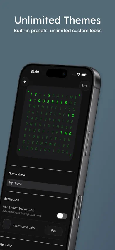 Word Clock Pro: Widget screenshot 2