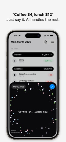 Hey Money – AI Budget Tracker iPhone screenshot