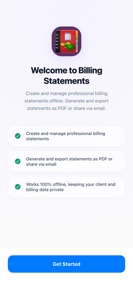 Billing Statements screenshot