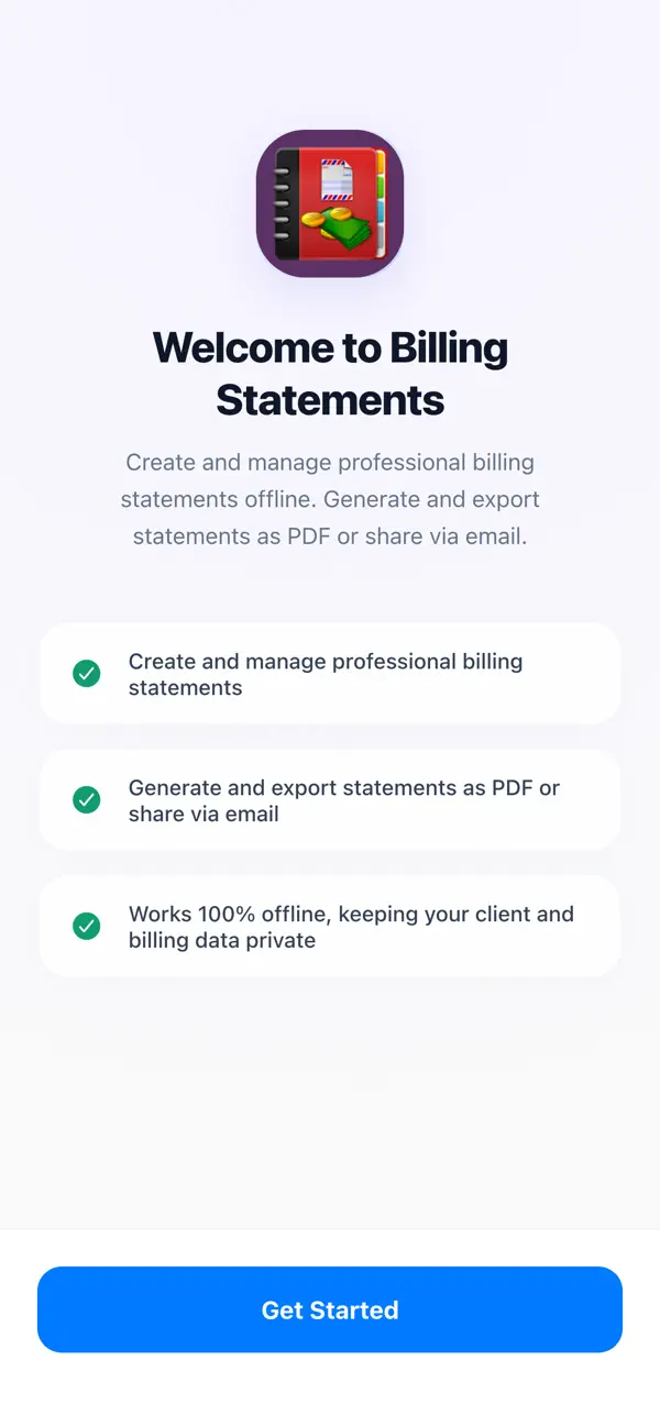 Screenshot #1 pour Billing Statements