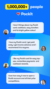 Pockit: Bank Card Alternative screenshot