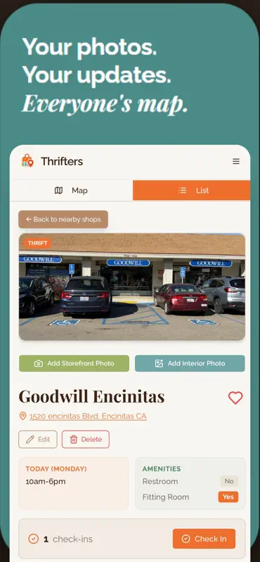 Thrifters: Find Thrift Shops screenshot 6 of 10