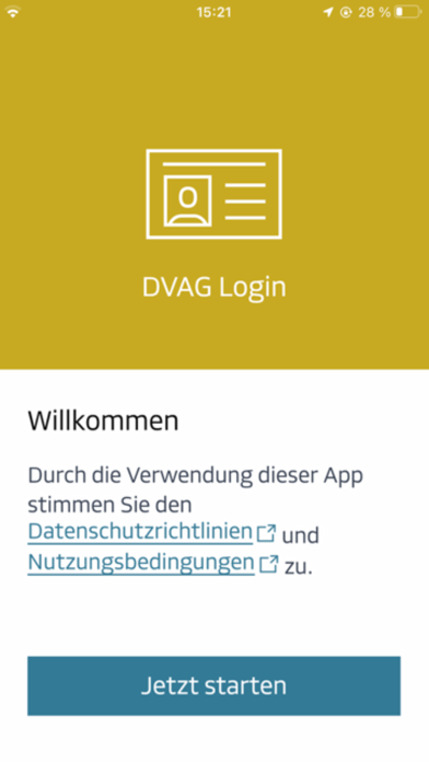 DVAG Login Screenshot