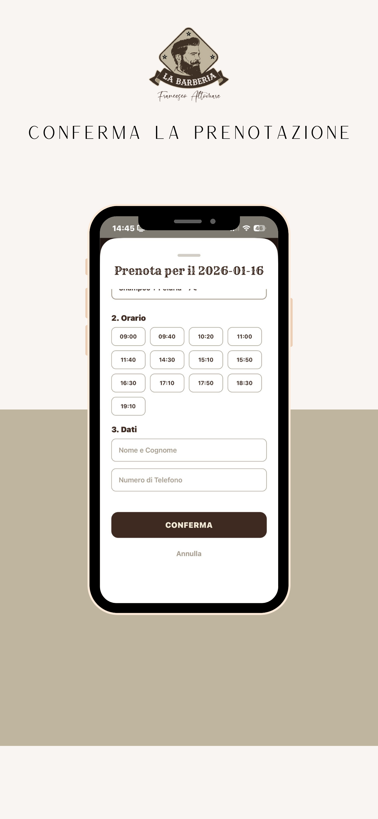 La Barberia Prenotazioni screenshot 3