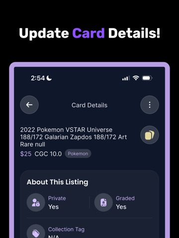 Card Vision: Sports Cards+TCG iPad screenshot
