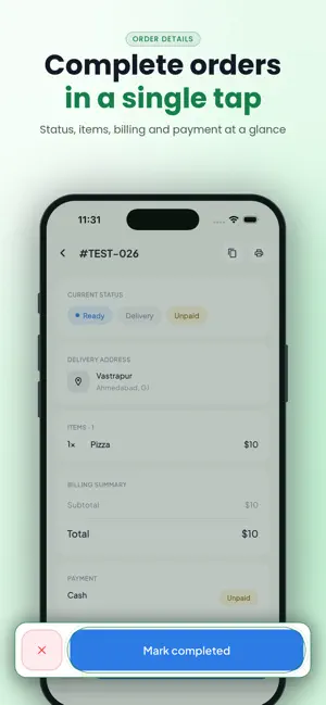Online Order Taking App screenshot 2